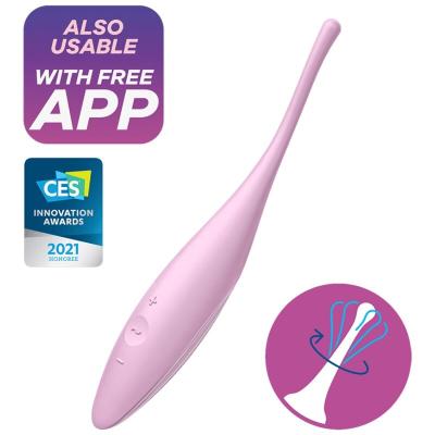Satisfyer - Vibrateur Pointe De Clit Twirling Joy Rose 1