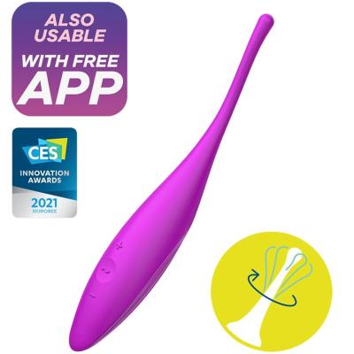 Satisfyer - Vibrateur Pointe De Clit Twirling Joy Fuchsia 1
