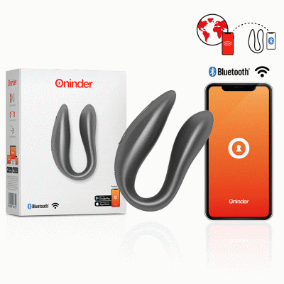 Oninder - Lisboa G-Spot &Amp; Clitoral Stimulateur Noir - Application Gratuite 1