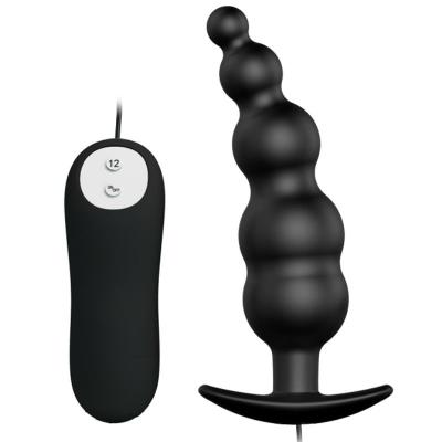 Pretty Love - Plug Anal Silicone Extra Stimulation Et 12 Modes De Vibration Noir 1