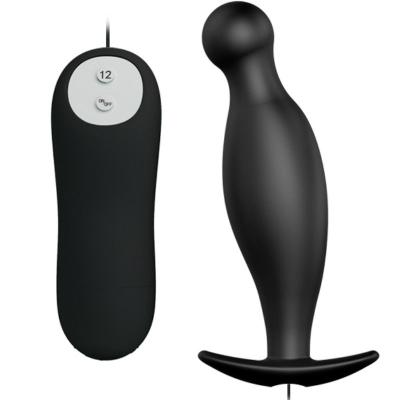 Pretty Love - Plug Anal En Silicone 12 Modes De Vibration Noir 1